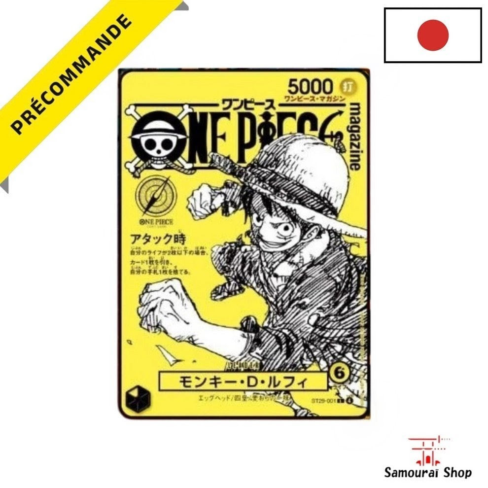 ONE PIECE Magazine Vol 21 with its Luffy promo card – Samourai Shop