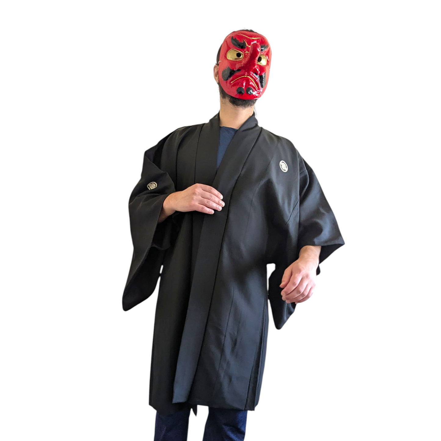 Haori formel en soie pour Homme -vintage