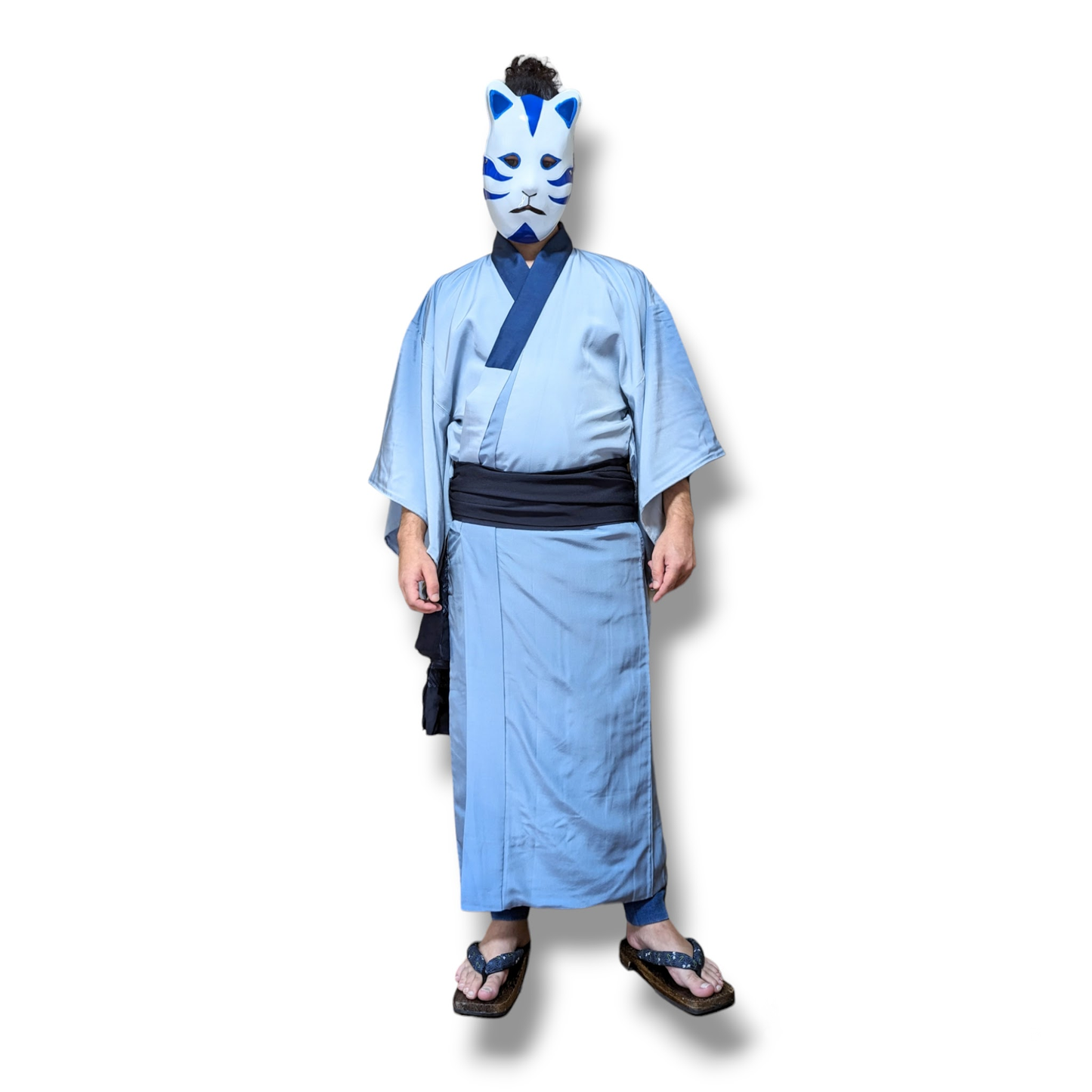 kimono mens blue