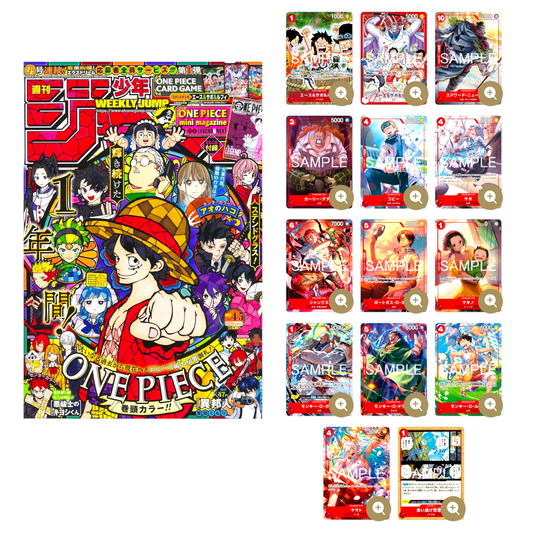 WEEKLY SHONEN JUMP 4 et 5 avec son Deck Ace, Sabo, Luffy