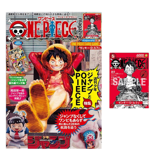 One Piece magazine Vol.20 avec sa carte promo Luffy