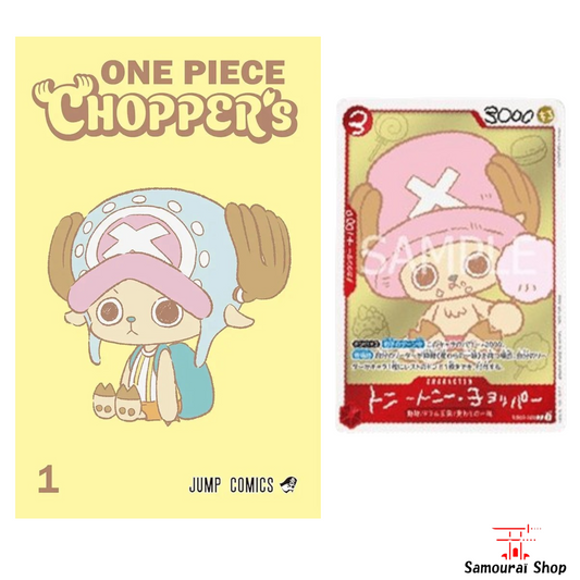 Manga One Piece Chopper avec sa carte promo