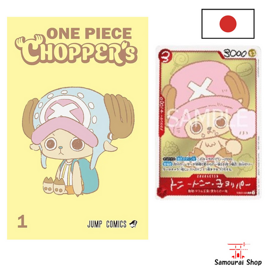 One Piece Chopper's avec sa carte promo exclusives Chopper