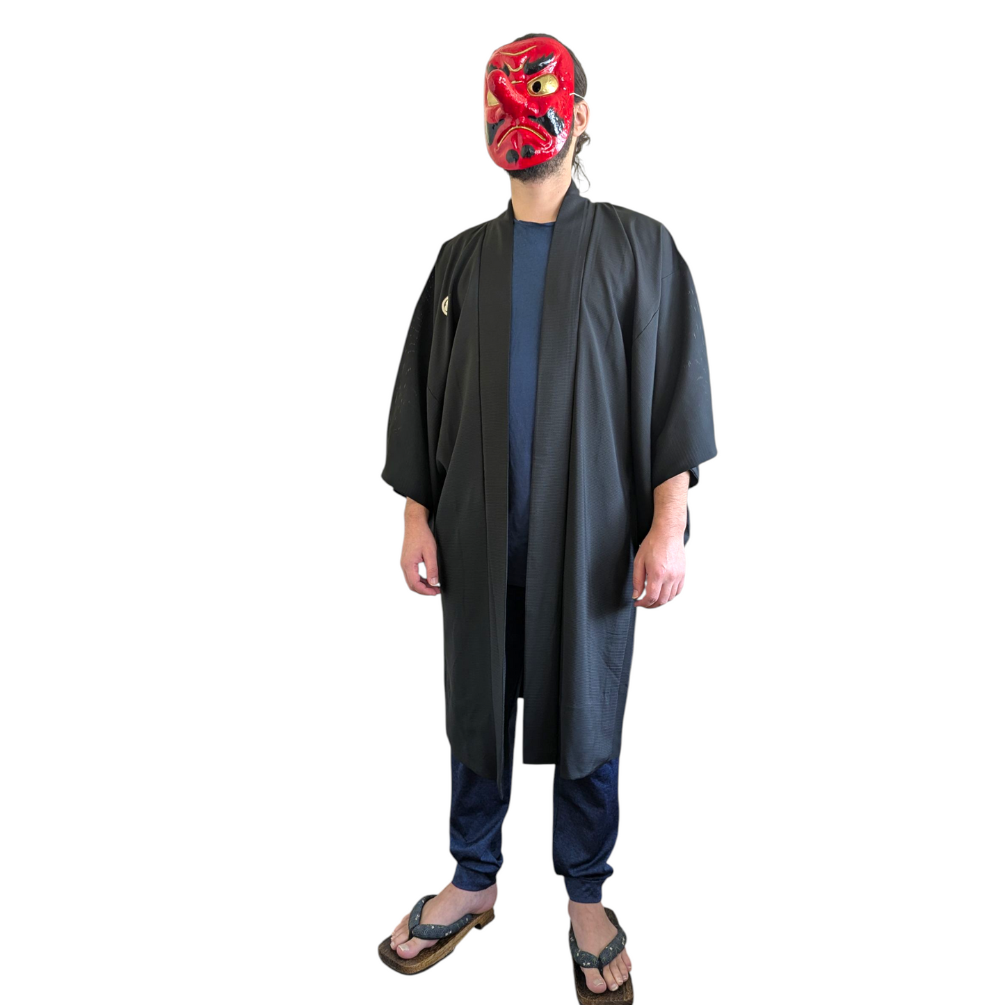 Men's formal black haori - vintage