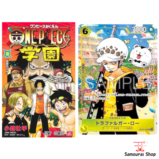 ONE PIECE SCHOOL 10 : Pack Manga + Carte Promo Law (Exclu Japon)