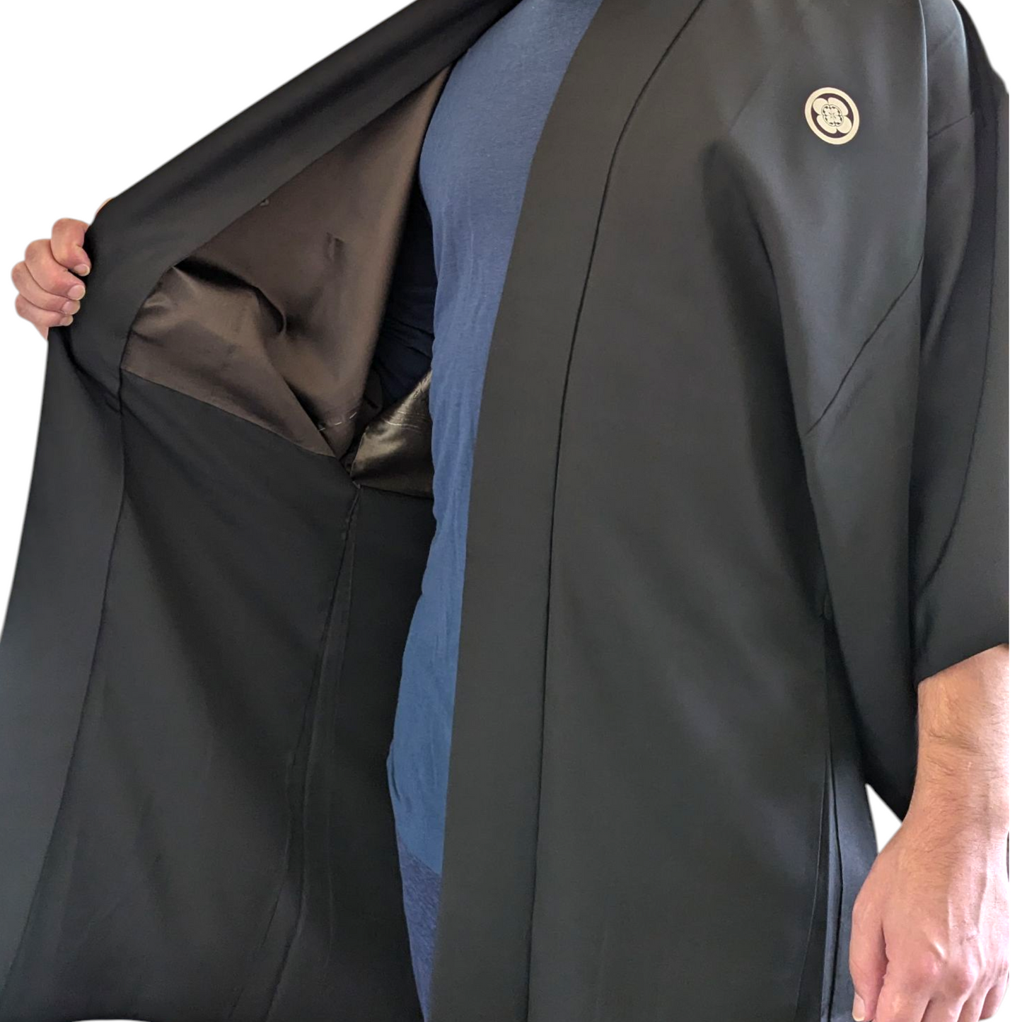 Haori formel en soie pour Homme -vintage