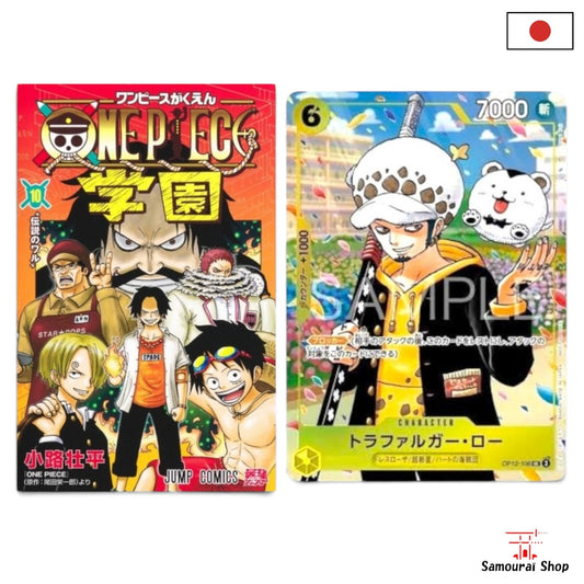 ONE PIECE SCHOOL 10 : Pack Manga + Carte Promo Trafalgar Law