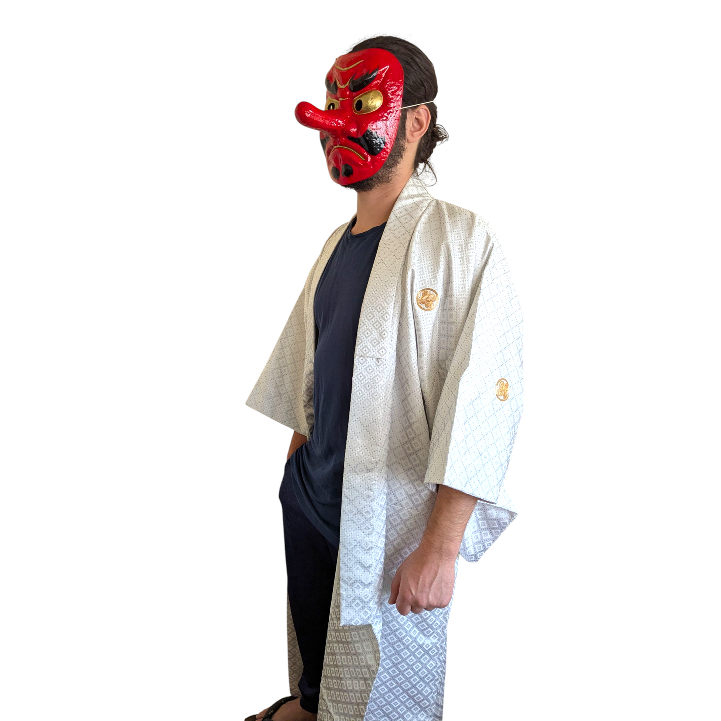 Kimono en soie japonaise pour Homme - Vintage