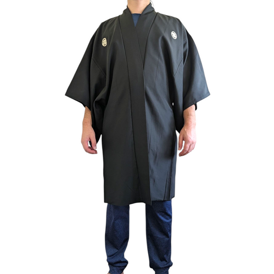 Men's formal black haori - vintage