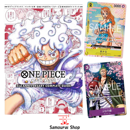 Guide Collector One Piece Card Game – 2nd Anniversary + 2 Cartes Promo Exclusives O Zoro & O Nami