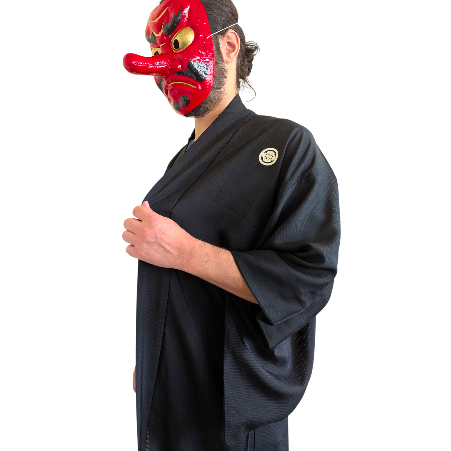 Men's formal black haori - vintage
