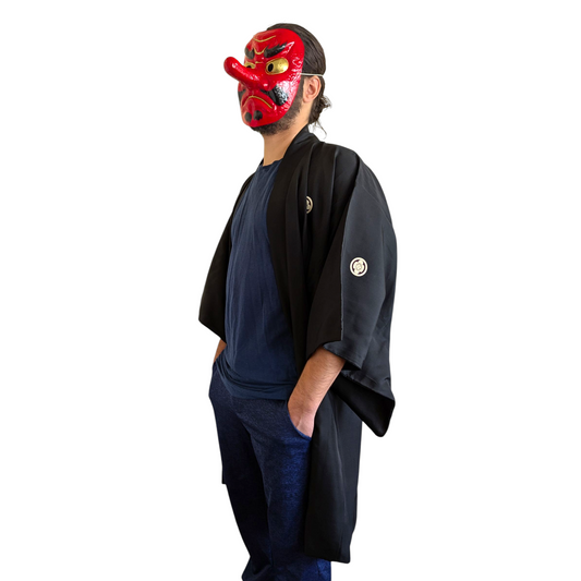 Haori formel en soie pour Homme -vintage